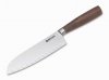Nóż Santoku Boker Solingen Core Walnut, Kulle